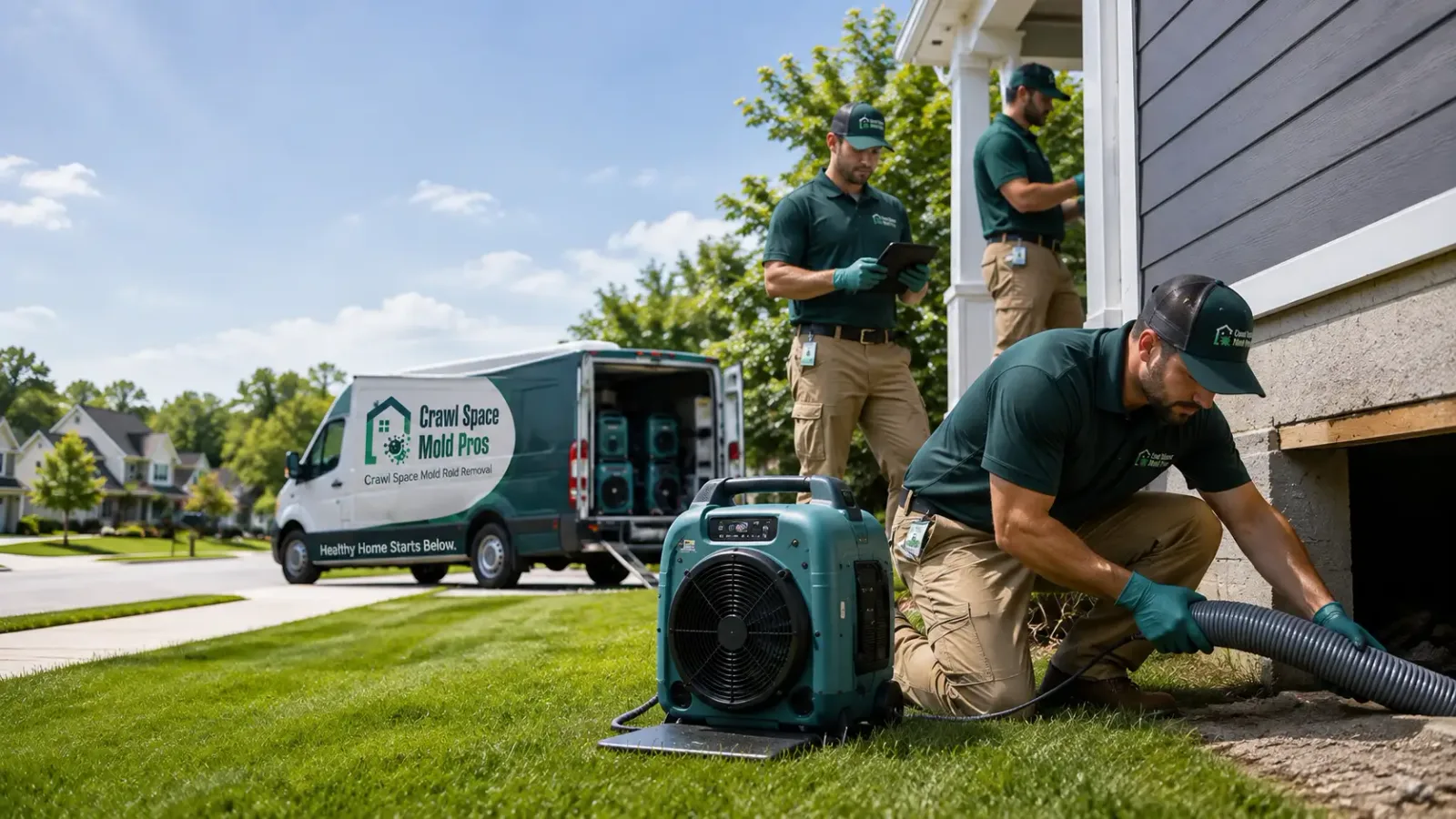 Crawl Space Mold Removal in Lehr, ND